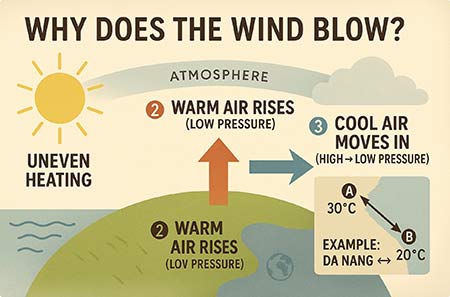 Why does the wind blow?